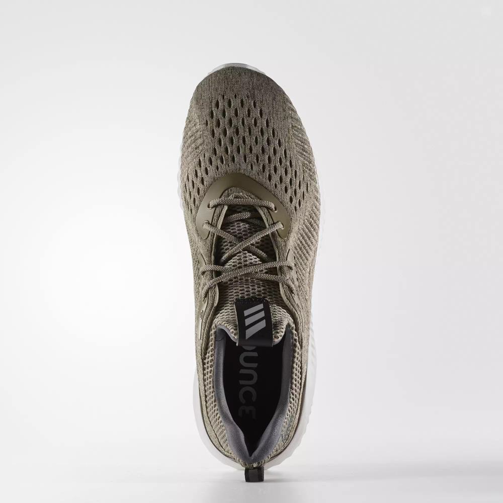 Adidas Alphabounce EM Tenis Para Correr Verdes Para Hombre (MX-44914)